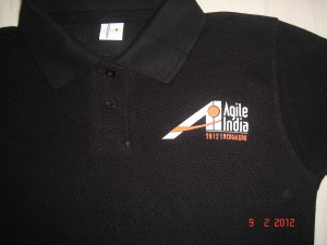 Agile India 2012 Conference TShirt Front Logo